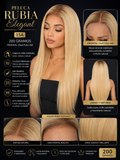 Peluca Rubia Elegant 15A 200 gramos Frontal 13x4 Full HD