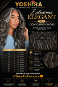 Extensiones Elegant 15A con Canas Ondas