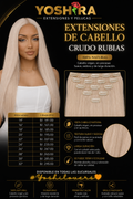 Extensiones Cabello Crudo Rubias