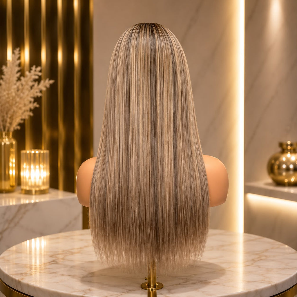 Peluca Miury linda 18” closure 5x5 HD